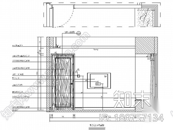 [广东]独特简欧风格四居室样板间装修施工图（含效果及实...cad施工图下载【ID:180757134】