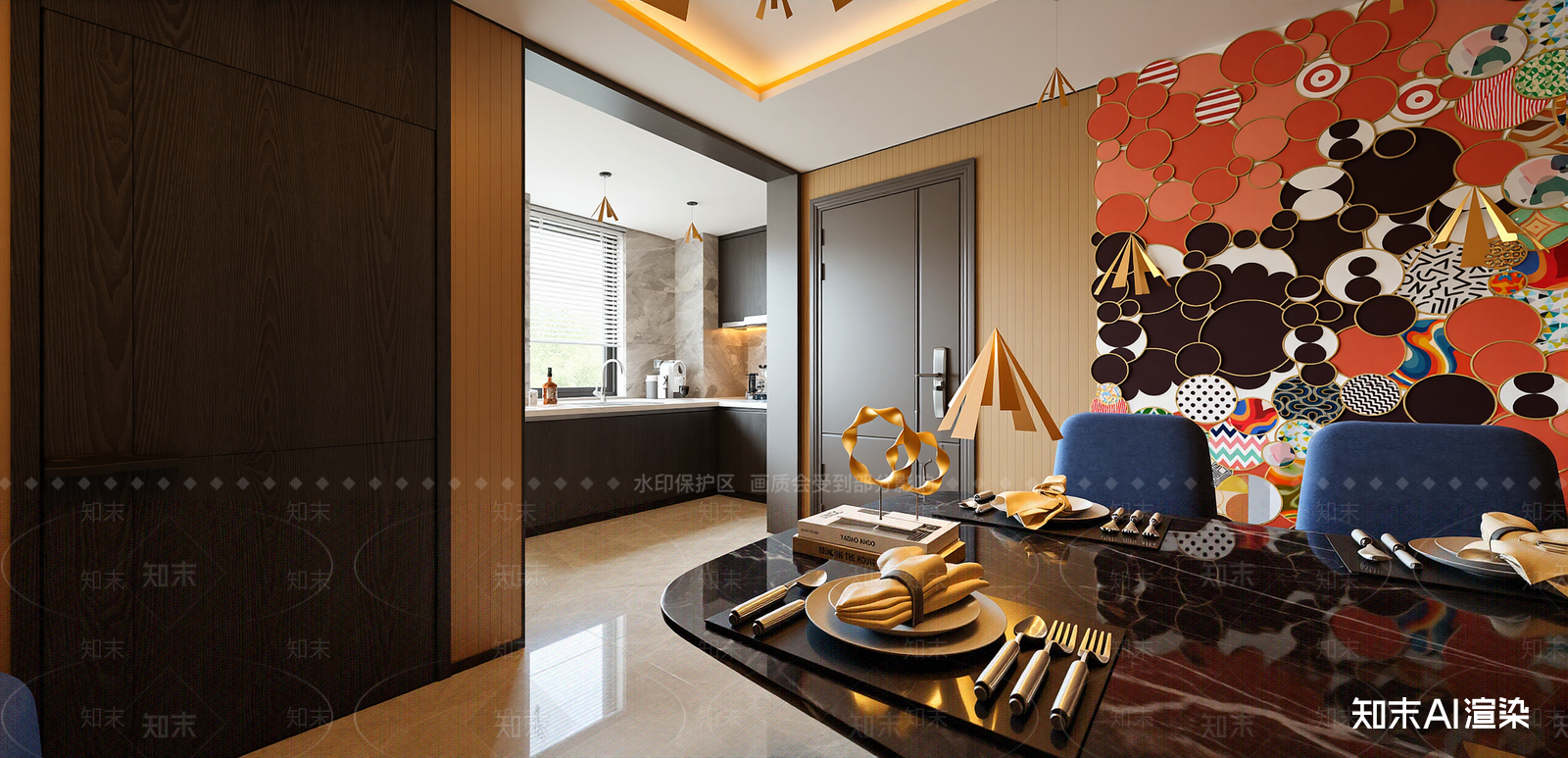 现代家居客厅SU模型下载【ID:1216023483】