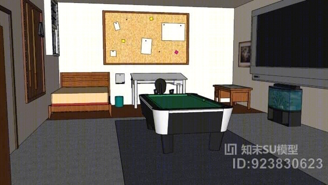 我梦想的房间SU模型下载【ID:923830623】