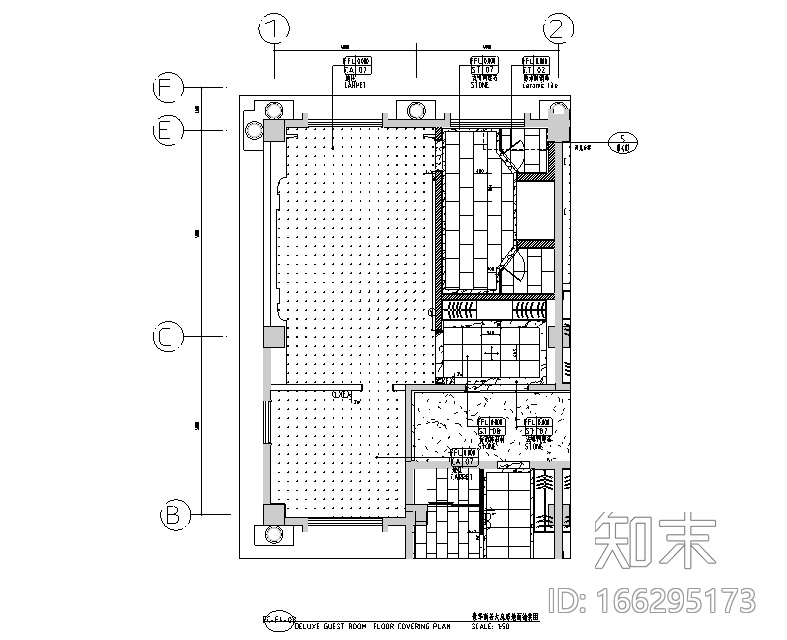 [内蒙古]伊旗大酒店设计施工图（附效果图）cad施工图下载【ID:166295173】