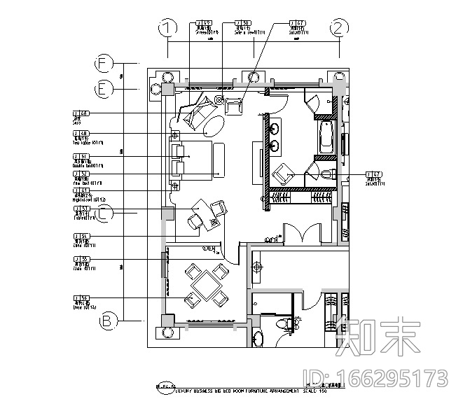 [内蒙古]伊旗大酒店设计施工图（附效果图）cad施工图下载【ID:166295173】