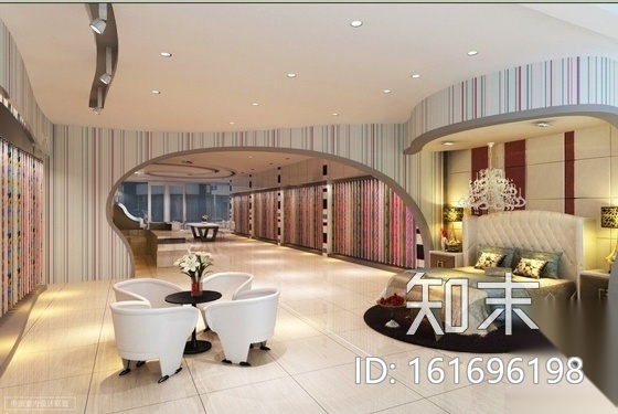[江苏]某品牌毛绒展厅室内装修施工图（含效果）cad施工图下载【ID:161696198】