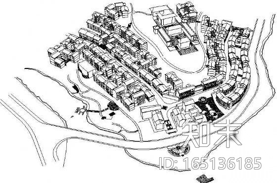 磁器口旧城改造规划图cad施工图下载【ID:165136185】