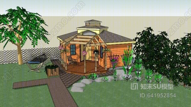 室外SU模型下载【ID:641952854】