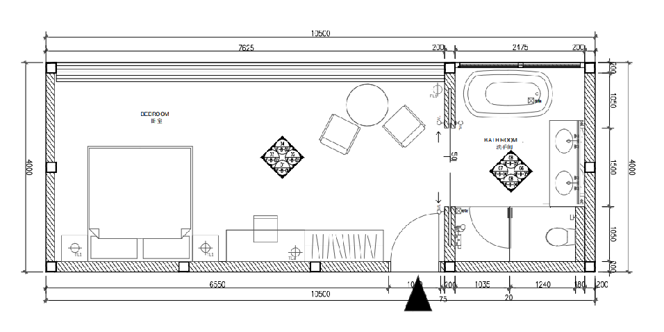 [云南]昆明板栗林C4户型树屋住宅施工图cad施工图下载【ID:164835124】