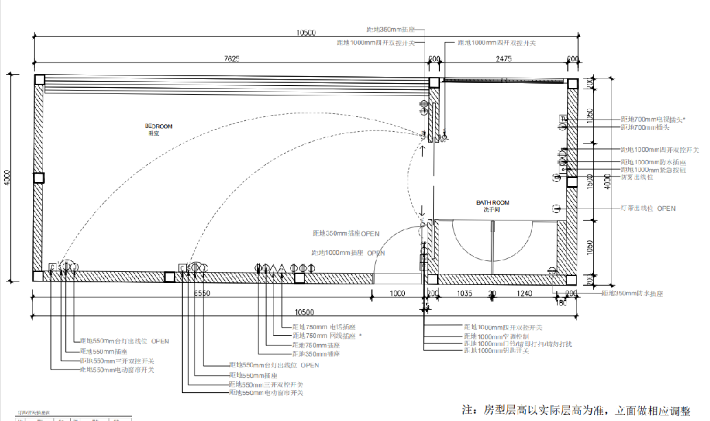 [云南]昆明板栗林C4户型树屋住宅施工图cad施工图下载【ID:164835124】