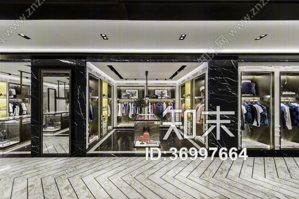 【法国奢侈品牌】Moncler上海恒隆广场店丨施工图+官方摄影丨2017.02.20丨102Mcad施工图下载【ID:36997664】