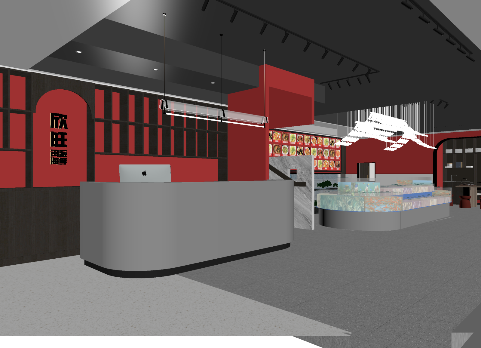 现代其他餐饮空间3D模型下载【ID:1214604761】