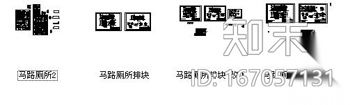 天津某高标准公厕建筑施工图cad施工图下载【ID:167057131】