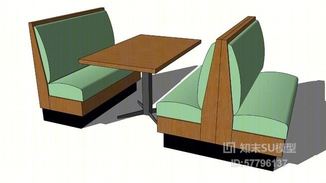 双人沙发SU模型下载【ID:57796137】