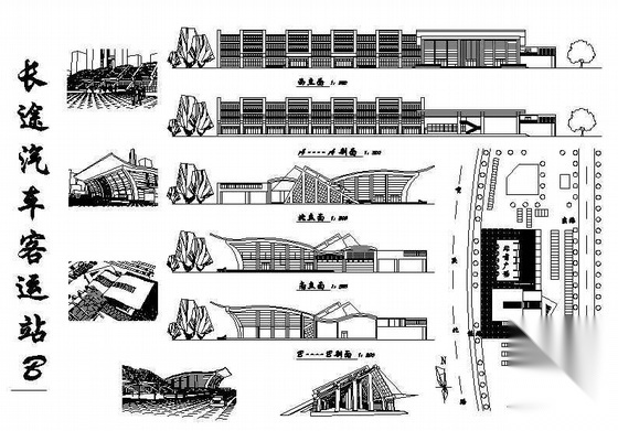 长途公共汽车站设计方案cad施工图下载【ID:151679140】