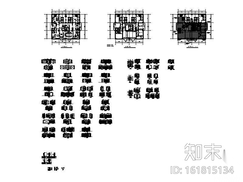 某办公室装修图cad施工图下载【ID:161815134】