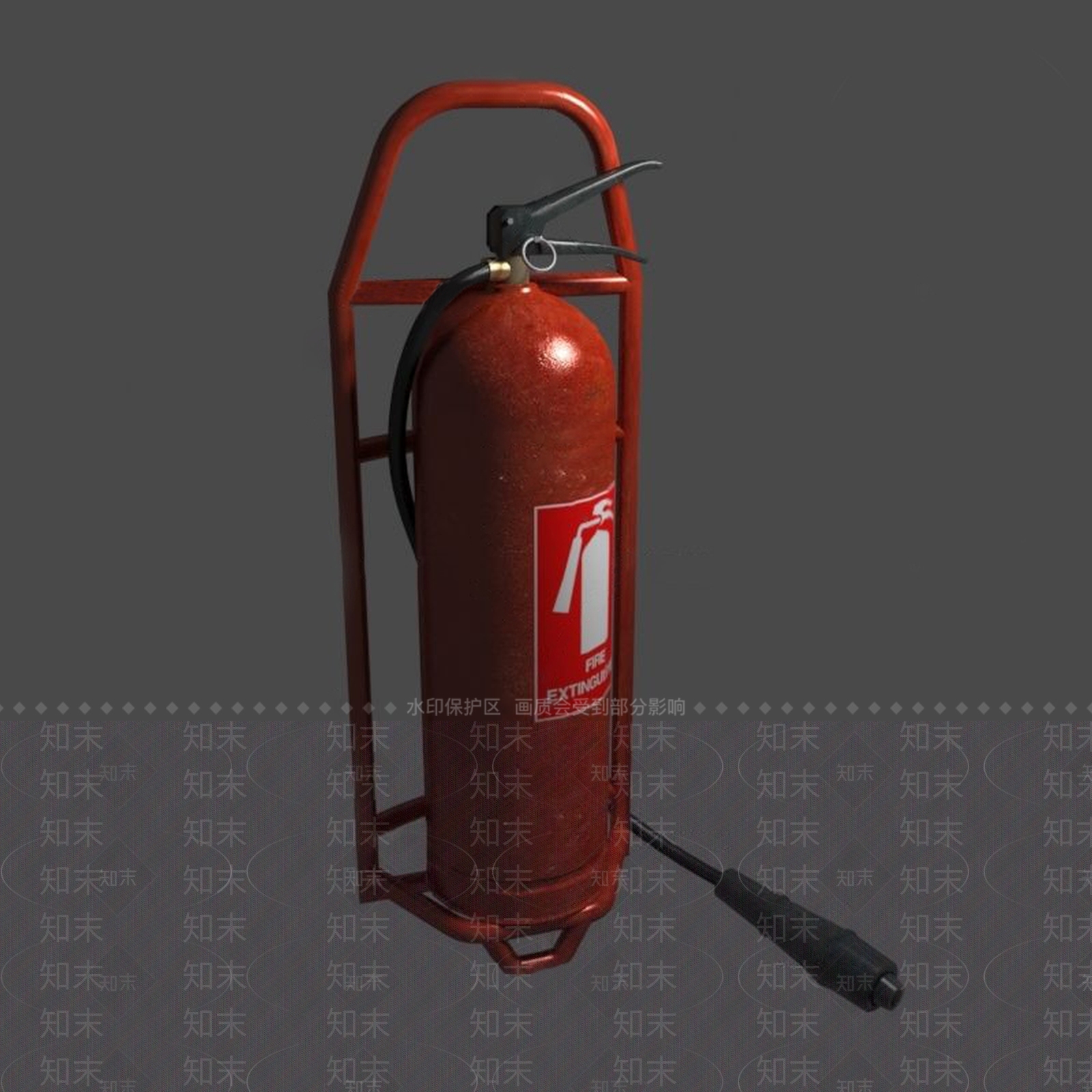 现代灭火器3D模型下载【ID:1106257587】