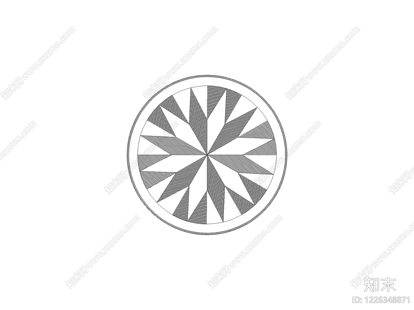 现代填充图案CAD图纸