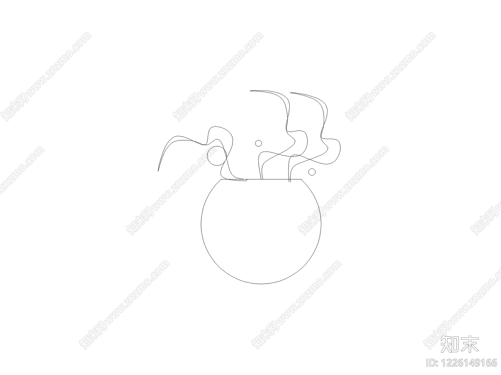 摆件cad施工图下载【ID:1226149166】