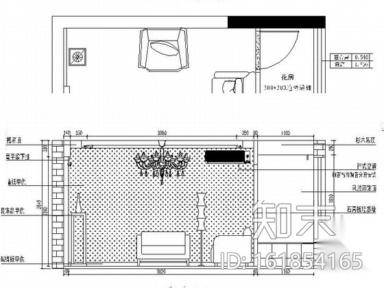 [江苏]现代简约风格三居室室内装修CAD施工图施工图下载【ID:161854165】