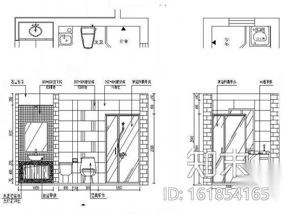 [江苏]现代简约风格三居室室内装修CAD施工图施工图下载【ID:161854165】