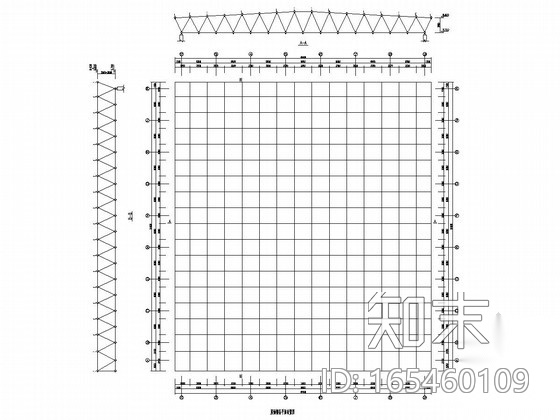 钢网架结构cad施工图下载【ID:165460109】