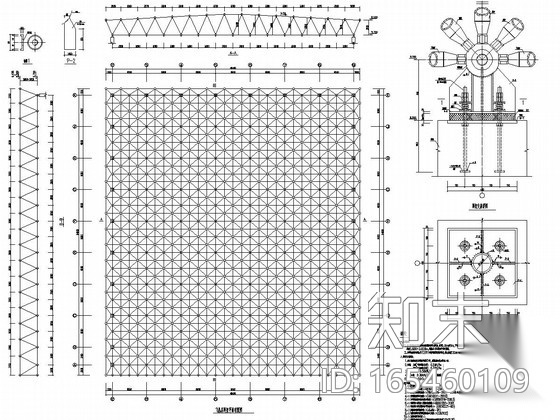 钢网架结构cad施工图下载【ID:165460109】