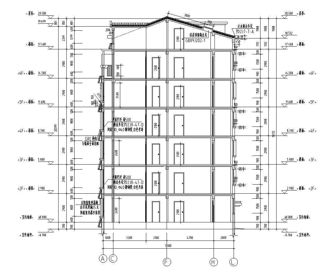 [宁夏]多层剪力墙住宅建筑施工图（全专业及商业、幼儿...cad施工图下载【ID:149874183】