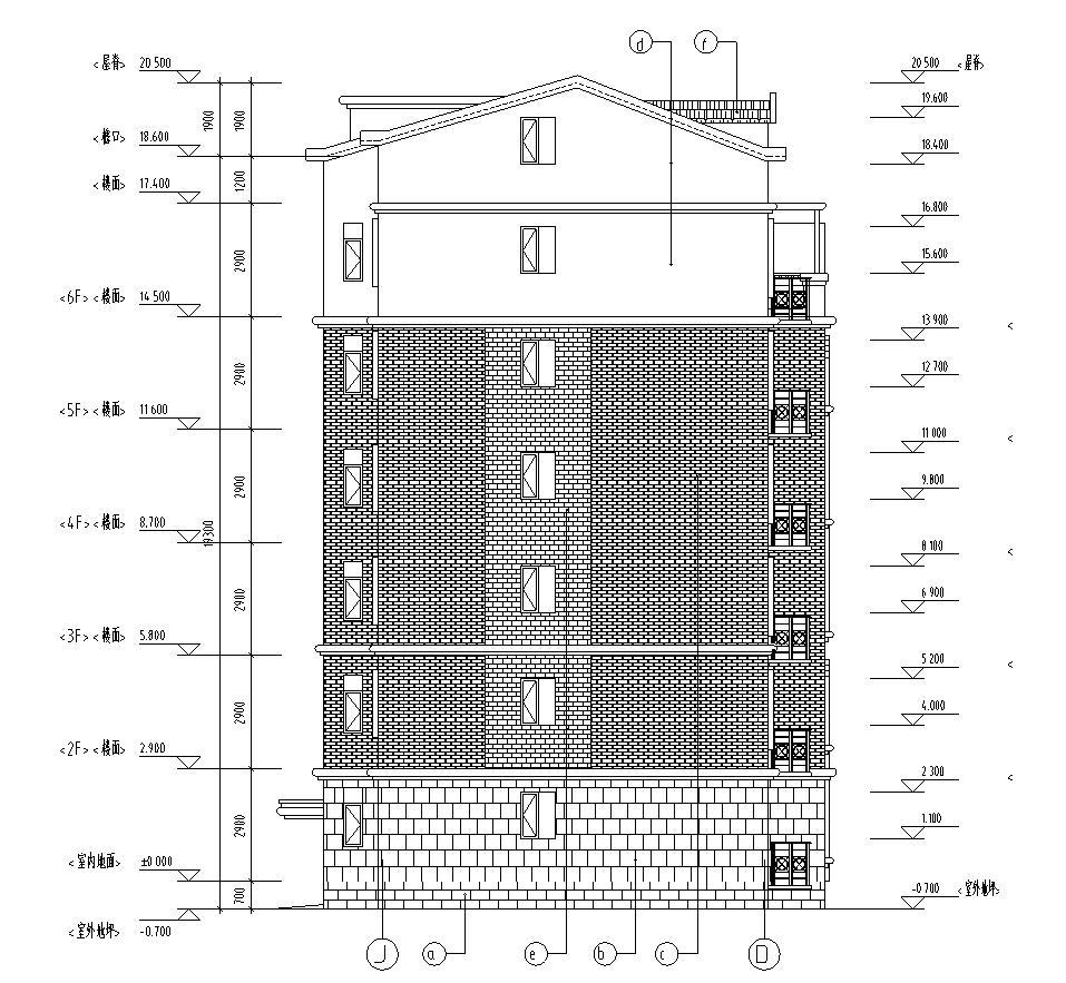 [宁夏]多层剪力墙住宅建筑施工图（全专业及商业、幼儿...cad施工图下载【ID:149874183】