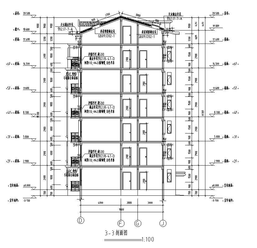 [宁夏]多层剪力墙住宅建筑施工图（全专业及商业、幼儿...cad施工图下载【ID:149874183】