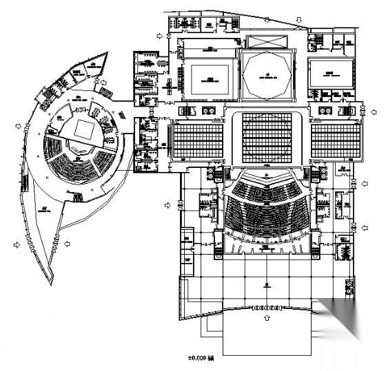 [杭州]某剧院建筑投标方案文本（含cad图纸）施工图下载【ID:151596180】