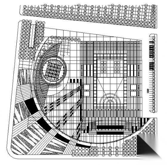 [杭州]某剧院建筑投标方案文本（含cad图纸）施工图下载【ID:151596180】