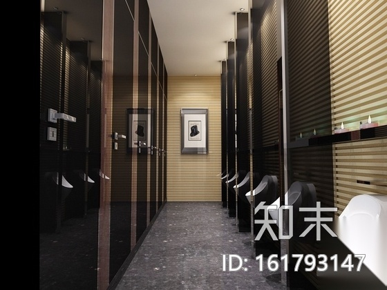 [武汉]某现代假日酒店餐厅及卫生间装修施工图（含效果）cad施工图下载【ID:161793147】