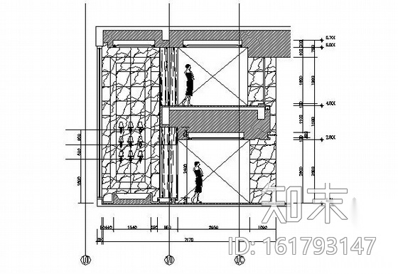 [武汉]某现代假日酒店餐厅及卫生间装修施工图（含效果）cad施工图下载【ID:161793147】