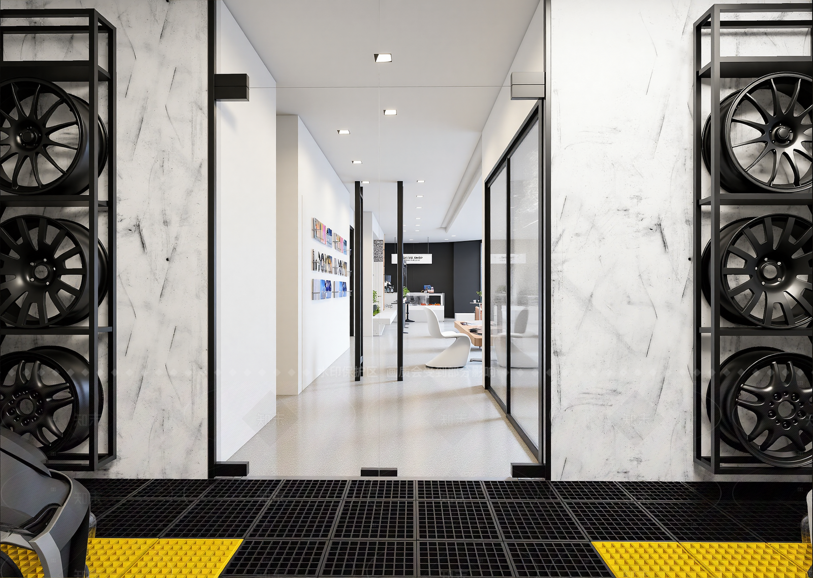 现代汽车展厅3D模型下载【ID:1214927613】
