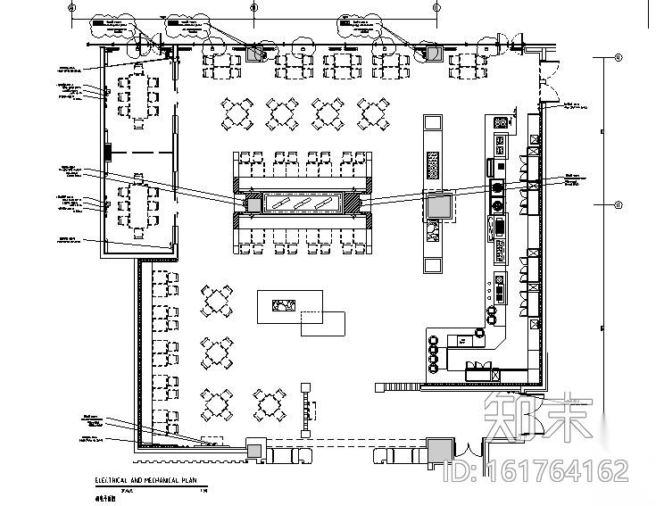 [江苏]万达淮安酒店全日制餐厅设计施工图（附效果图）施工图下载【ID:161764162】