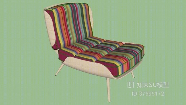休闲椅SU模型下载【ID:919301435】