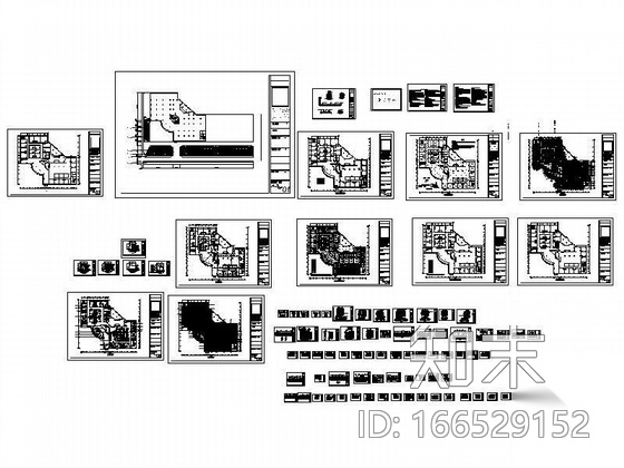 [四川]现代休闲会所施工图(装饰+水电)cad施工图下载【ID:166529152】
