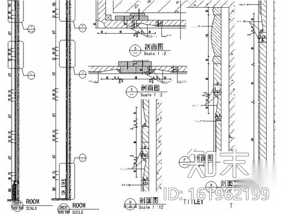 [上海]知名公司酒店精装大堂室内施工图cad施工图下载【ID:161962199】