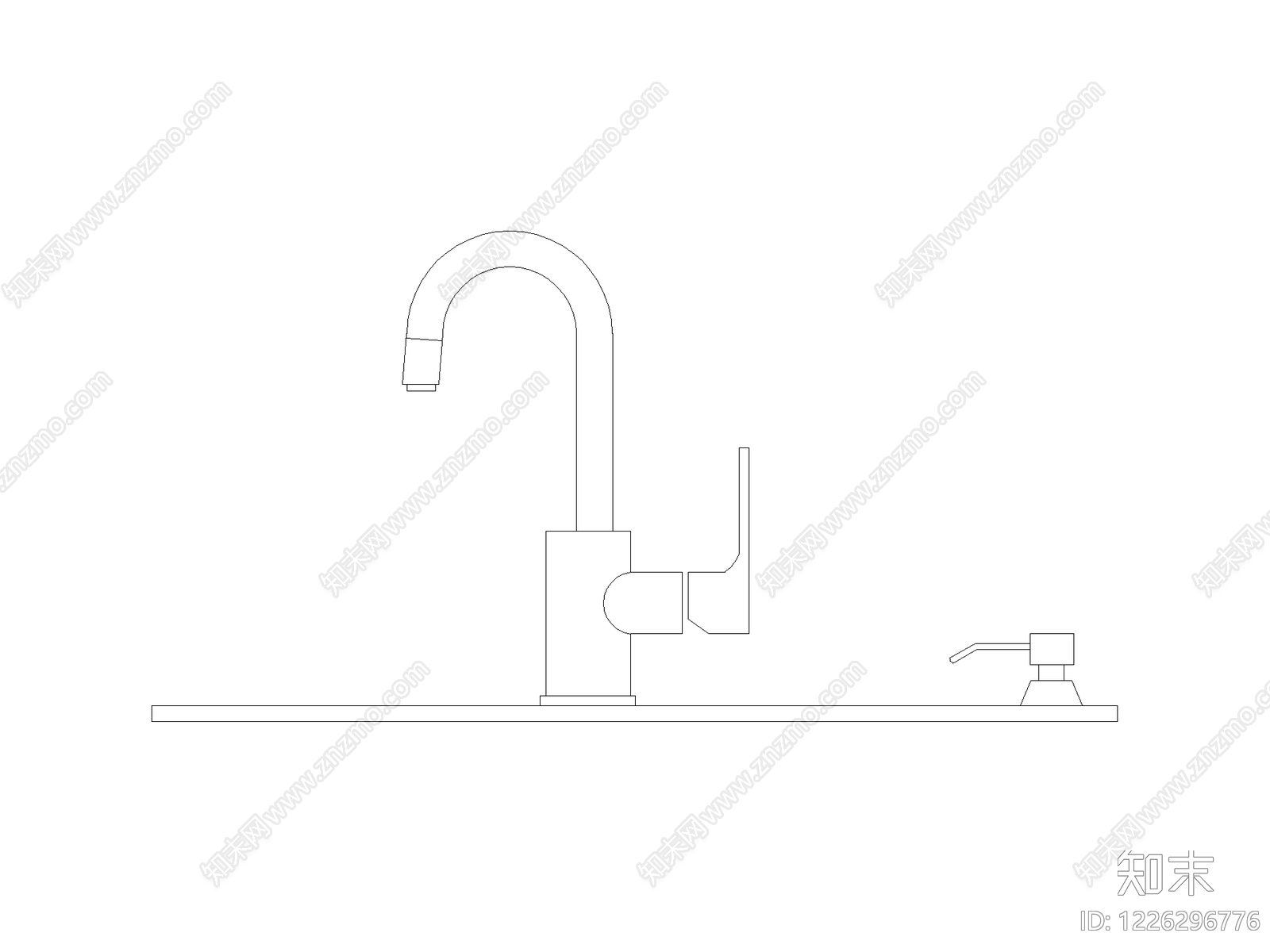厨房设施cad施工图下载【ID:1226296776】
