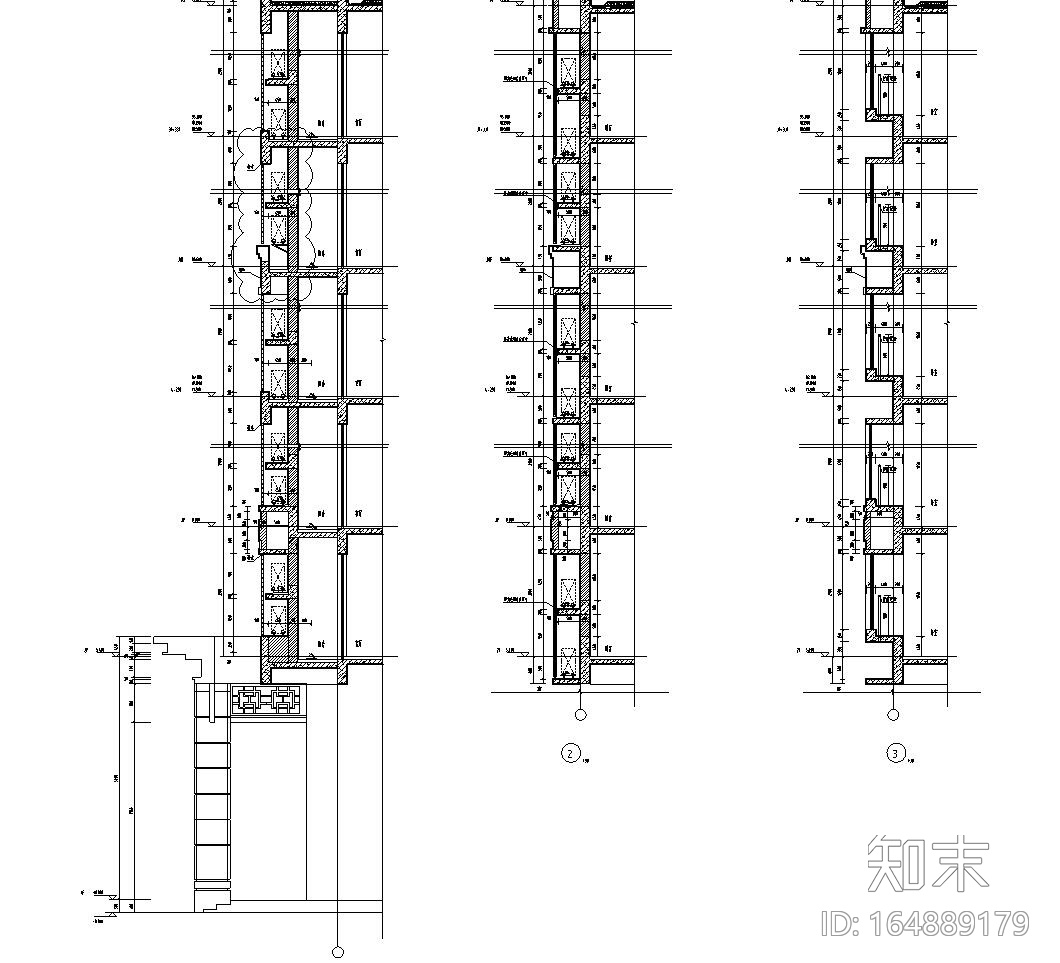 标准化通用墙身大样详图设计施工图下载【ID:164889179】