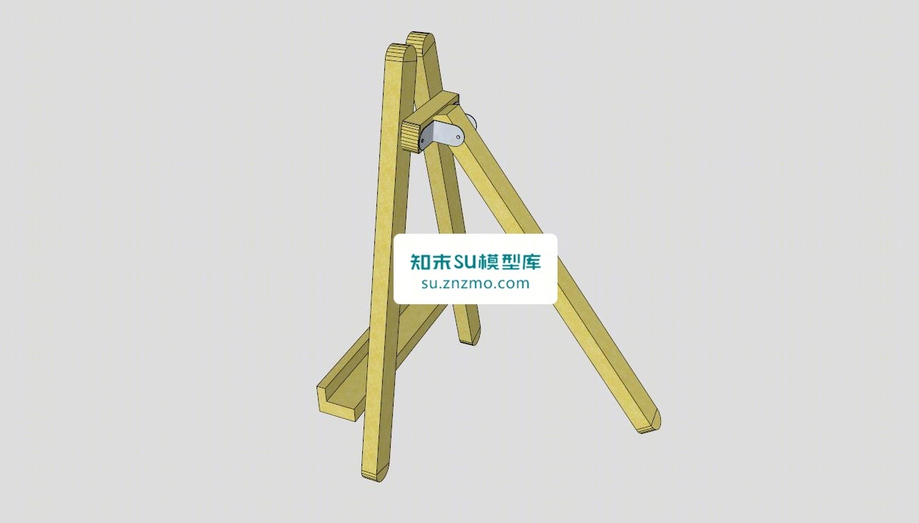 板式美术画架SU模型下载【ID:148512241】