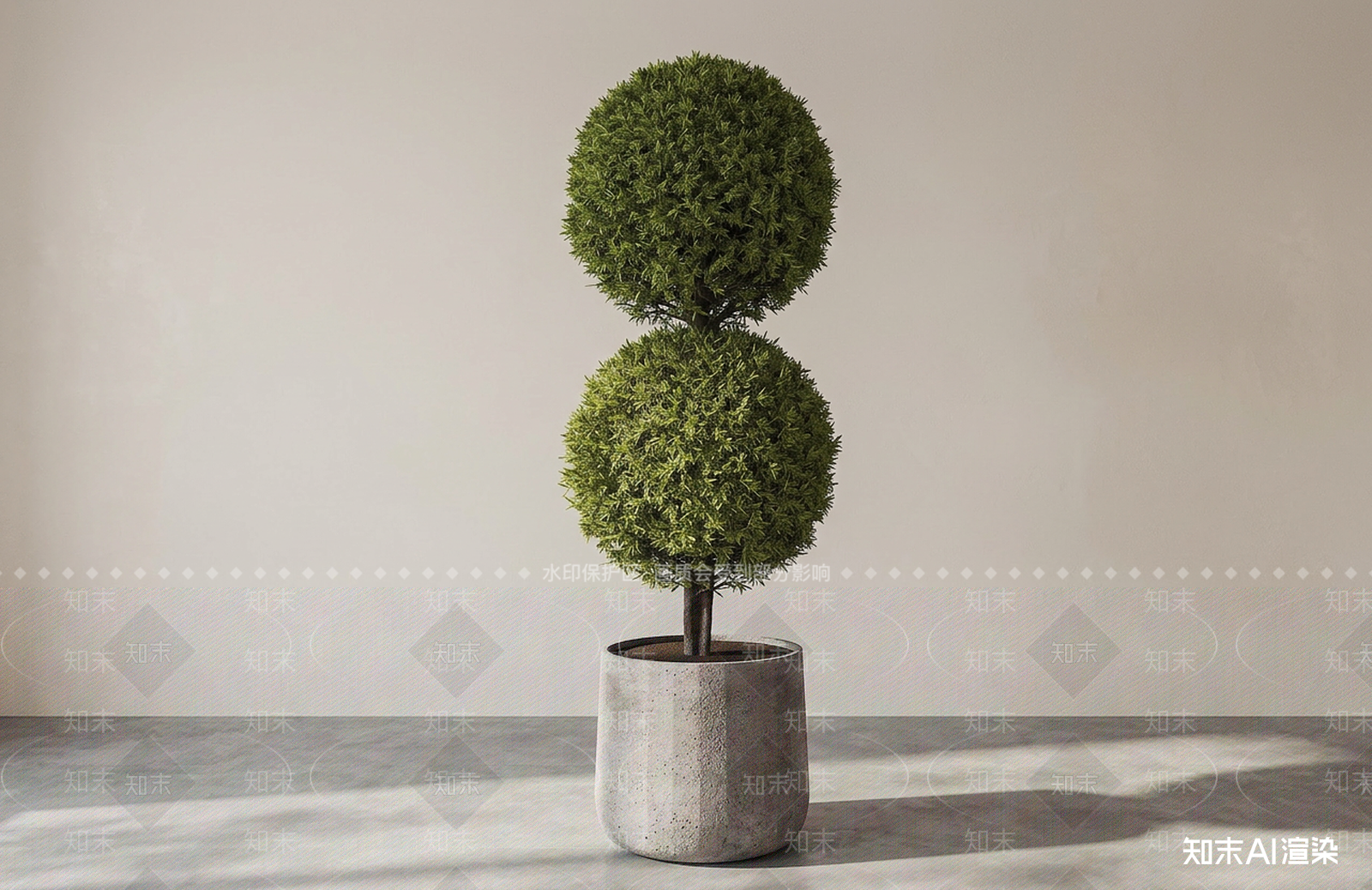 造型绿植盆栽3D模型下载【ID:1227543649】