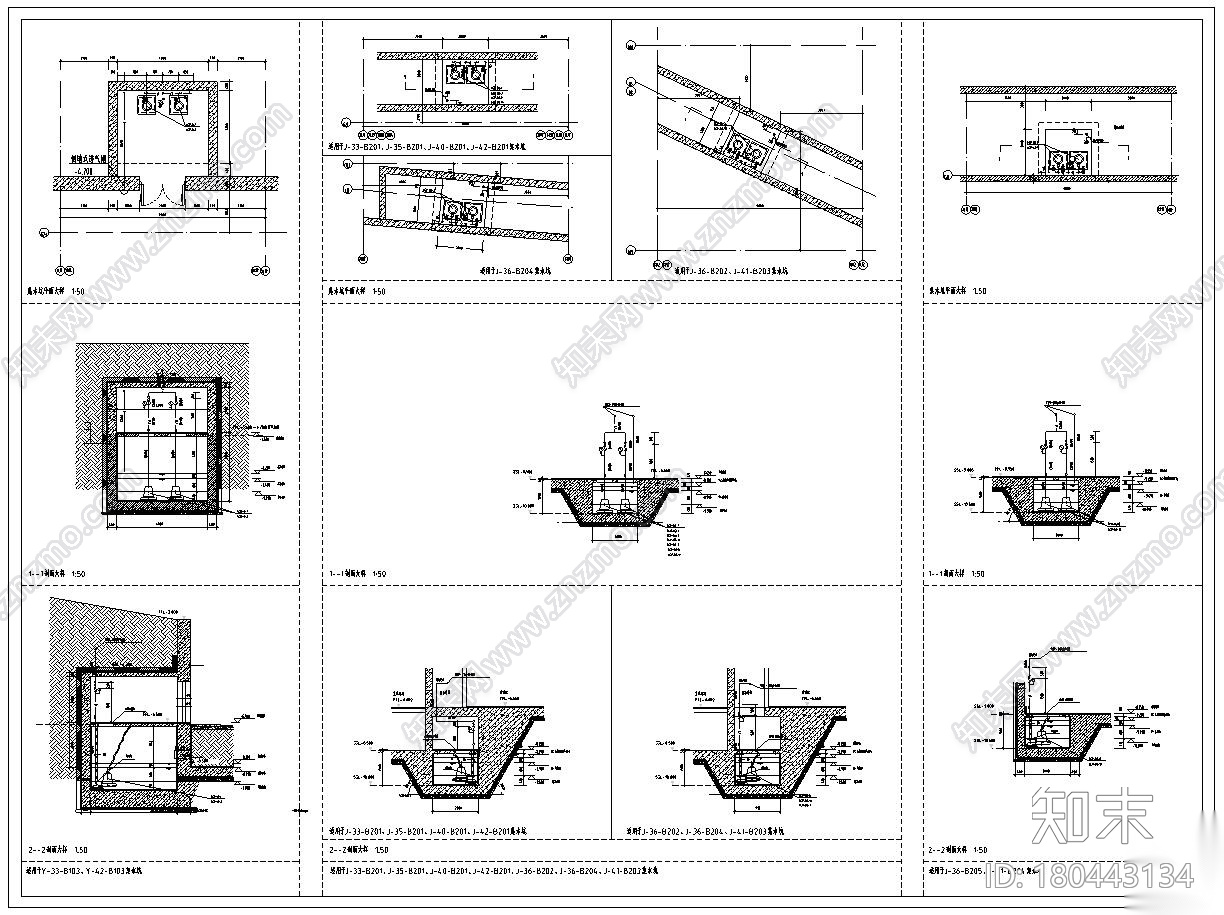 [北京]知名国际机场暖通空调竣工图设计cad施工图下载【ID:180443134】