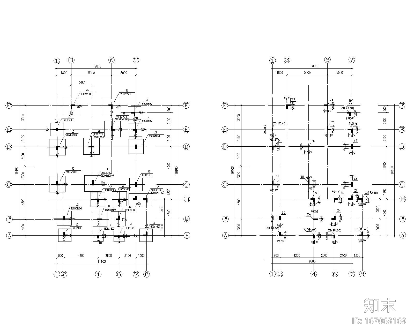 欧式别墅框架结构cad施工图下载【ID:167063169】