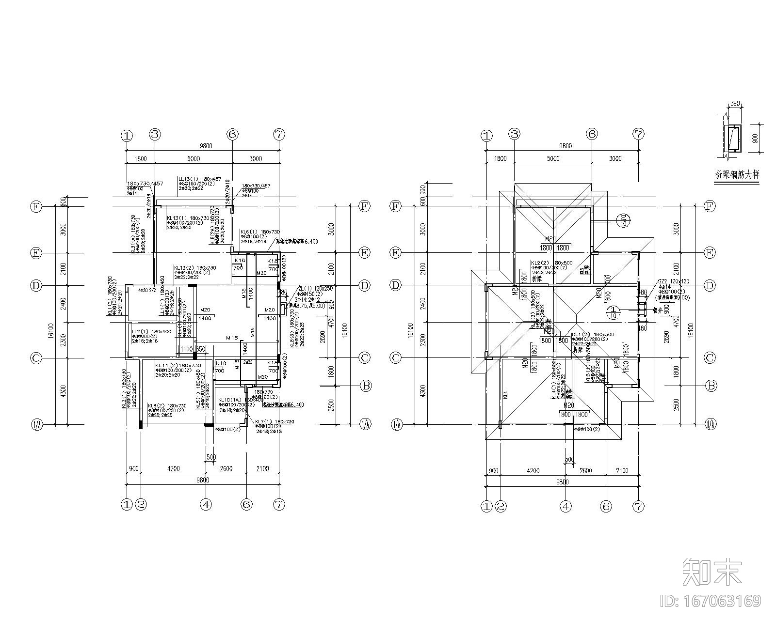 欧式别墅框架结构cad施工图下载【ID:167063169】