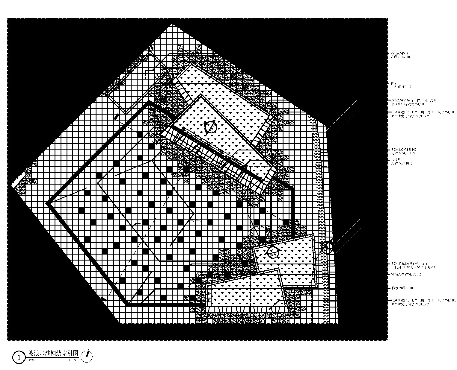 [江苏]苏南万科-新港天城公园里居住区展示区全套CAD施...cad施工图下载【ID:161015148】