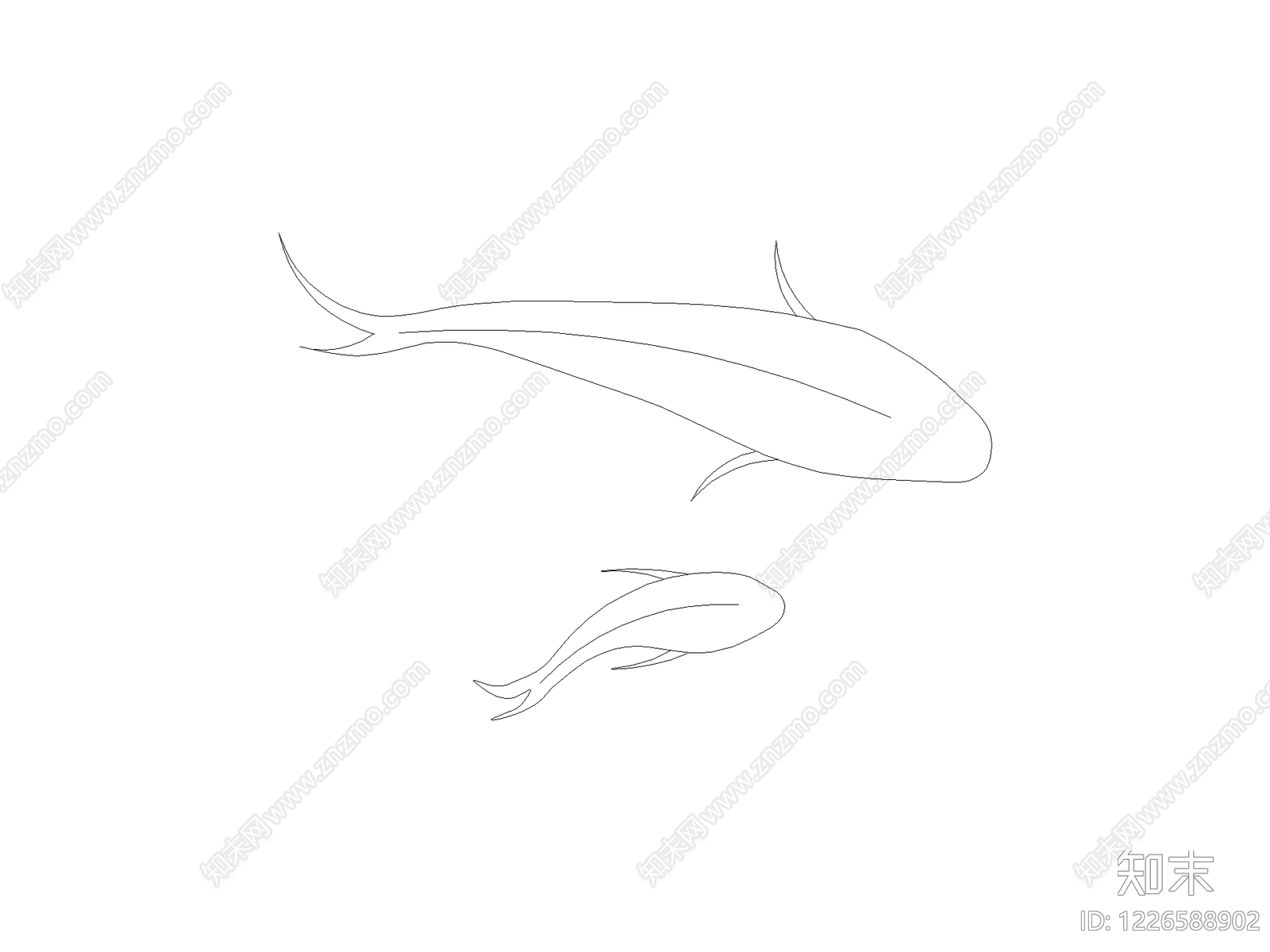 现代动物CAD图纸