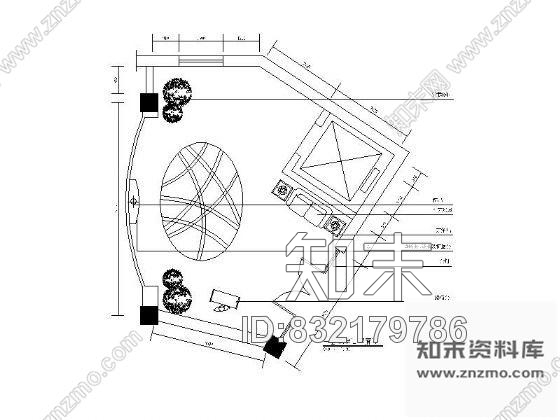 图块/节点某酒店电梯厅平面图施工图下载【ID:832179786】
