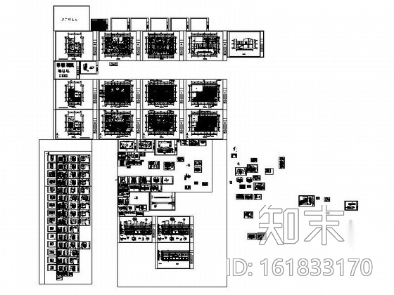 [昆明]某江南特色休闲会所室内装修图cad施工图下载【ID:161833170】