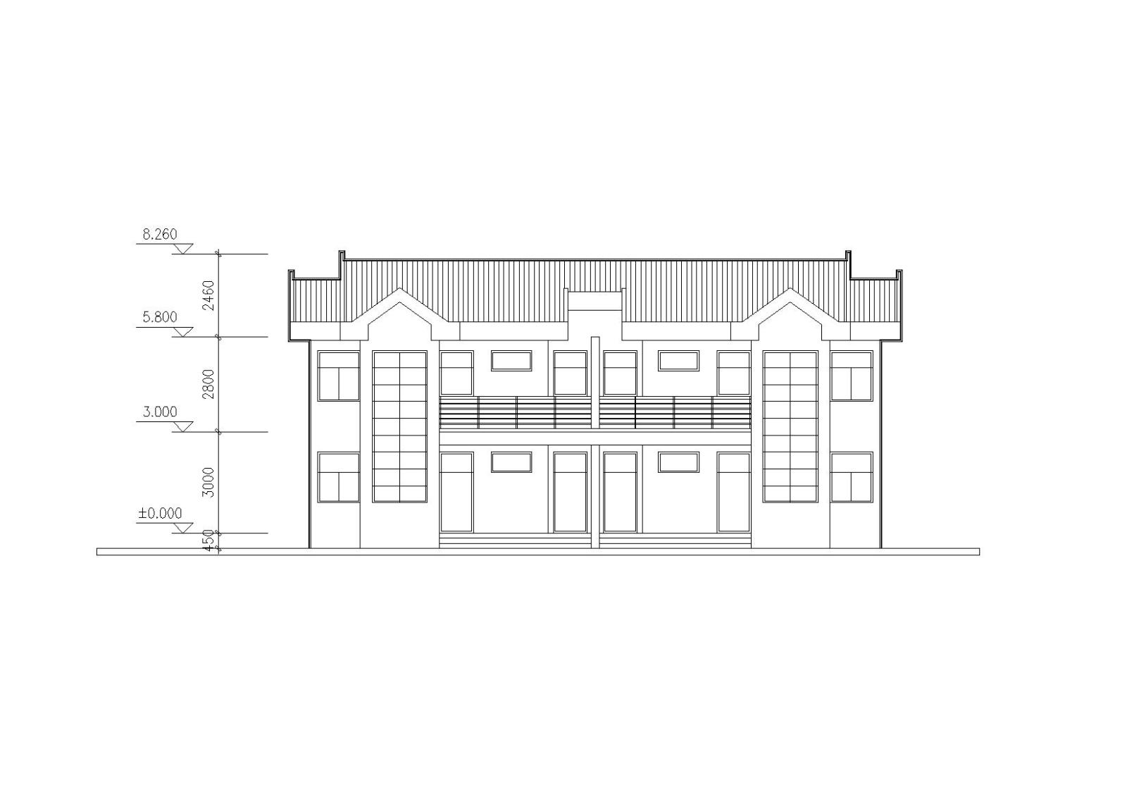 [江苏]苏南安居型小康农居建筑施工图cad施工图下载【ID:149894155】