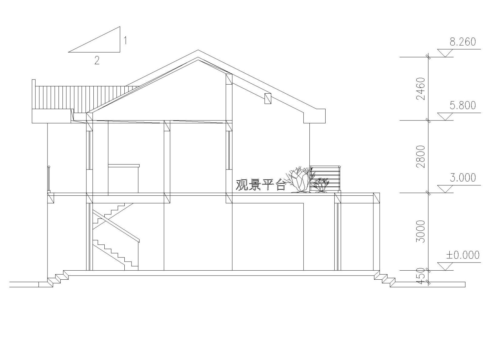 [江苏]苏南安居型小康农居建筑施工图cad施工图下载【ID:149894155】