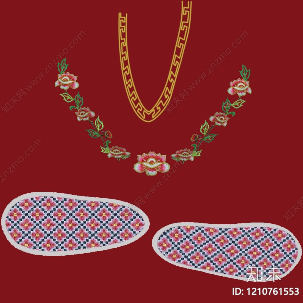 传统纹样贴图下载【ID:1210761553】