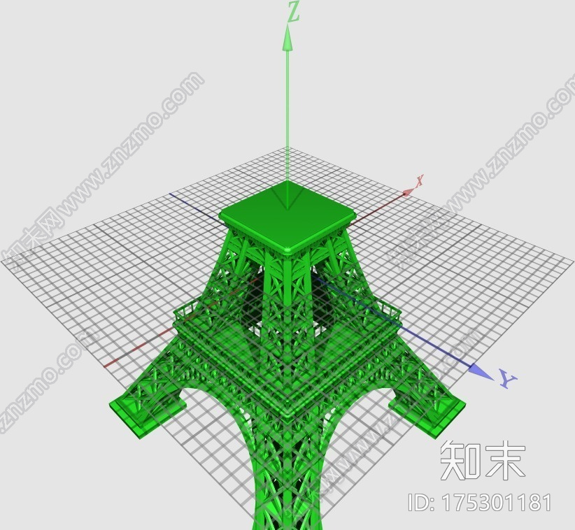 埃菲尔铁塔3d打印模型下载【ID:175301181】